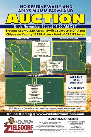 Image for No Reserve Stevens, Swift & Chippewa County Land Online Only Auction