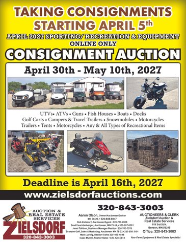 Image for April 2027 Sporting / Recreation & Equipment Online Only Consignment Auction