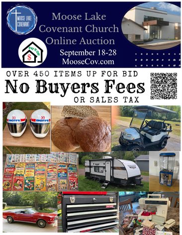 Image for Moose Lake Covenant Church Benefit 2026 Auction
