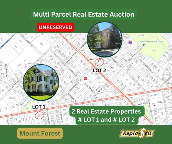 Image for UNRESERVED - Multi Parcel Real Estate Auction - Mount Forest