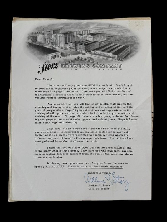 Image for Rare Storz Memorabilia - Fran & Bob Kassmeier & Family, Howells, Nebr.