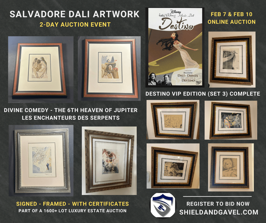 Image for (DAY 1) LUXURY ESTATE - ANTIQUES, DALI', PIANO, COLLECTIBLES - ABSOLUTE