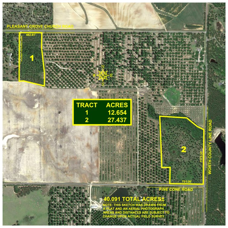 Image for RESERVE HAS BEEN MET! 40.1 +/- Acres - Pleasant Grove Pines (2) Potential Homesites w/ Recreational Acreage
