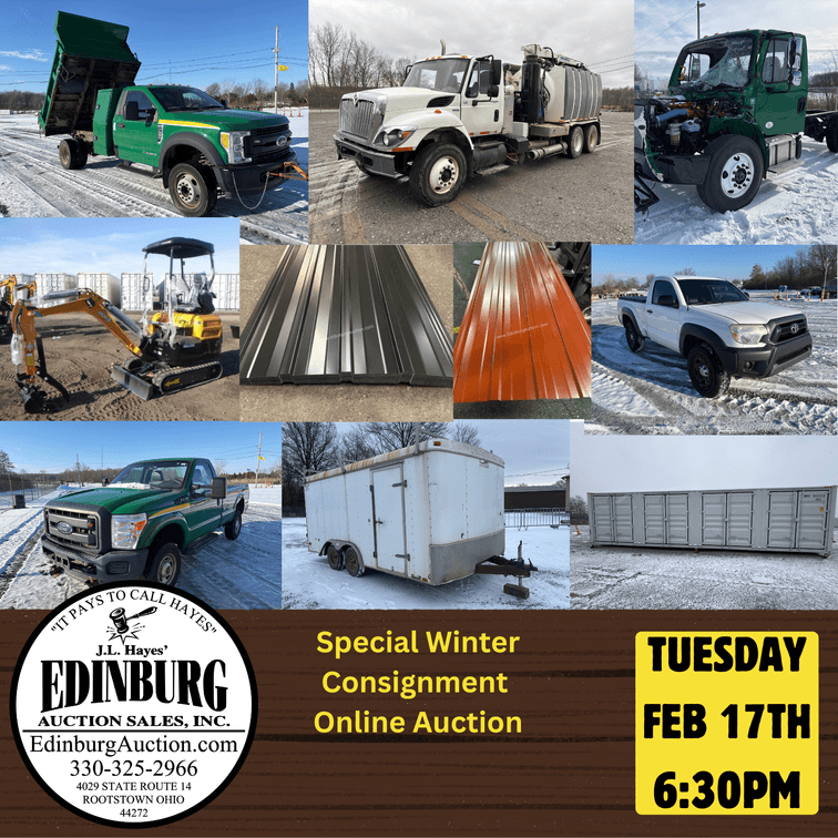 Image for FEBRUARY 17TH 2026 6:30PM ONLINE CONSIGNMENT AUCTION