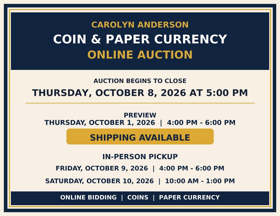 Image for Carolyn Anderson Coin Auction