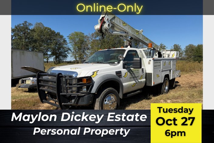 Image for Maylon Edward Dickey Estate Personal Property