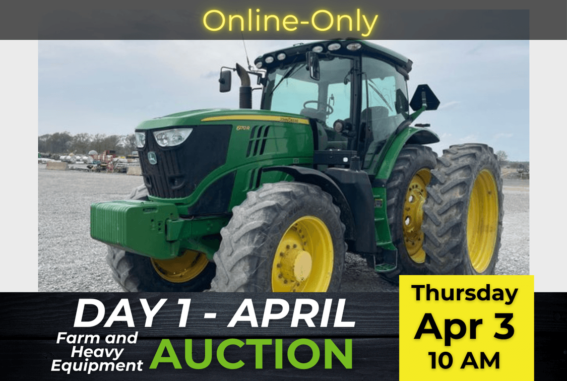Image for Day 1 - April 2025 Open Farm and Heavy Equipment Auction