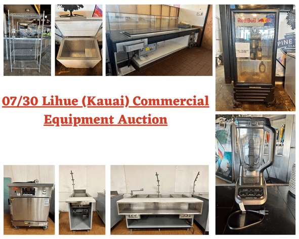 Image for 07/30 Lihue (Kauai) Commercial Equipment Auction