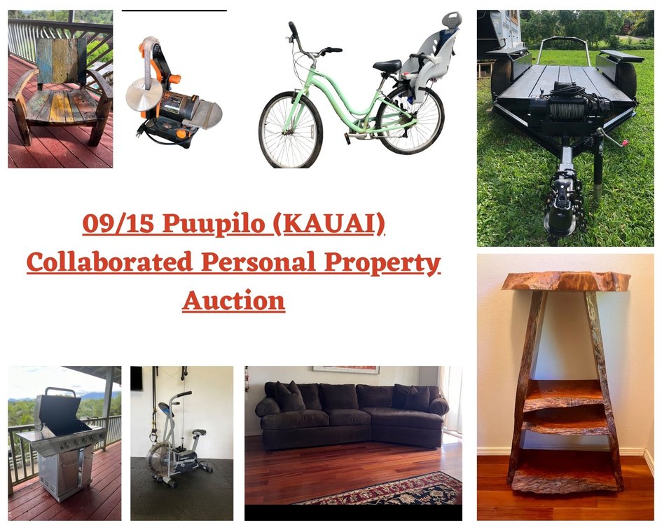 Image for 09/15 Puupilo (KAUAI) Collaborated Personal Property Auction