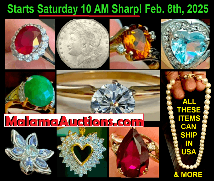 Image for 02/08 Jewelry and Coins Auction (Shipping Available)