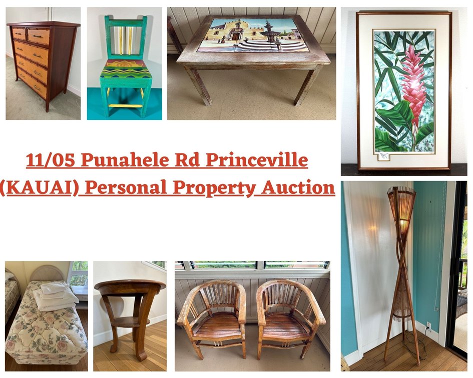 Image for 11/05 Punahele Rd Princeville (KAUAI) Personal Property Auction