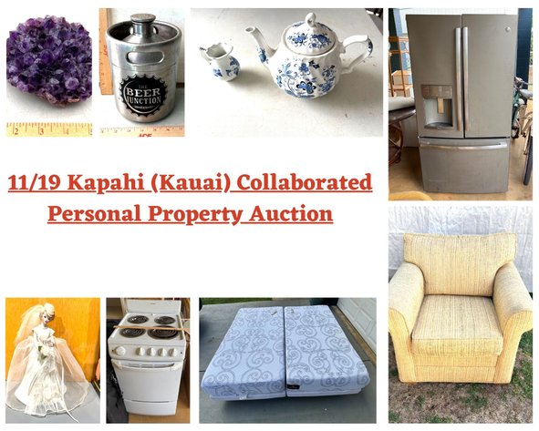 Image for 11/19 Kapahi (Kauai) Collaborated Personal Property Auction