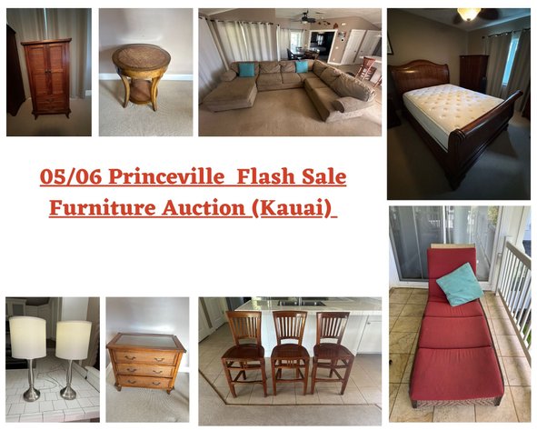 Image for 05/06 Princeville Flash Sale Furniture Auction (Kauai)