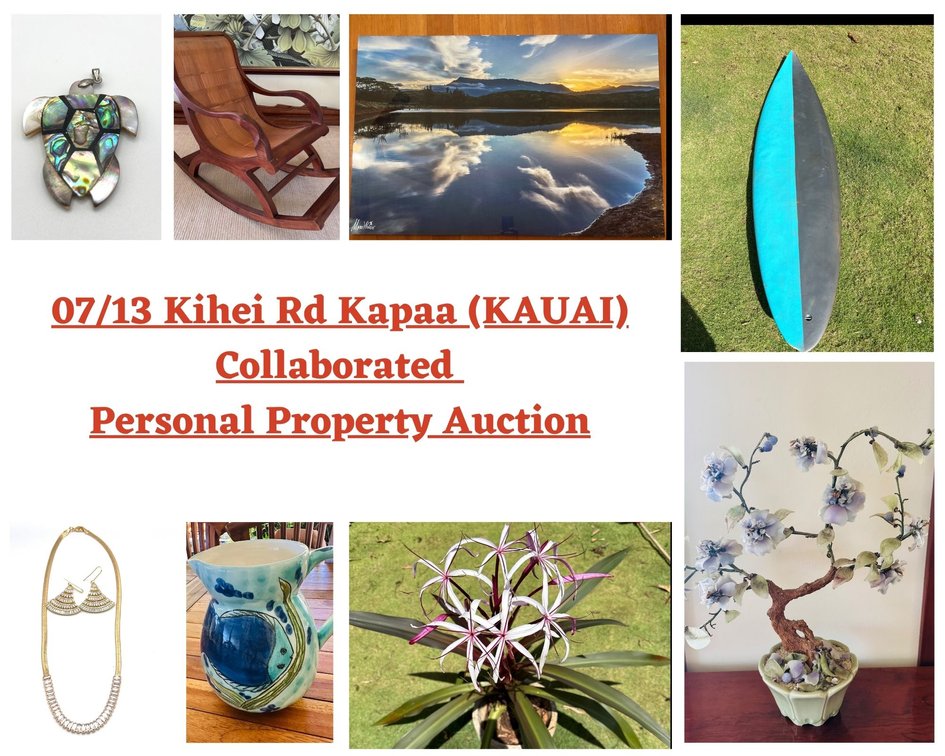Image for 07/13 Kihei Rd Kapaa (KAUAI) Collaborated Personal Property Auction