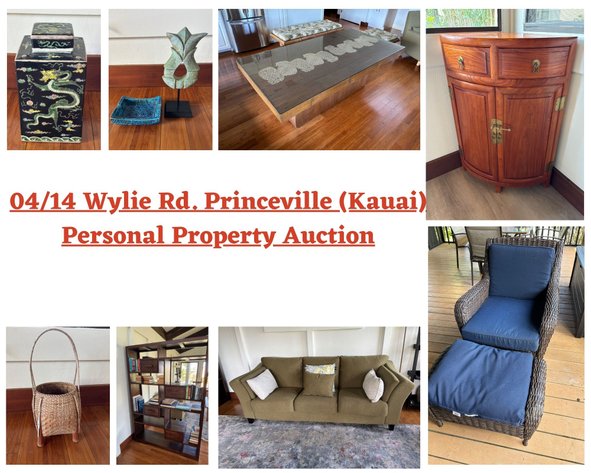 Image for 04/14 Wyllie Rd. Princeville (Kauai) Personal Property Auction
