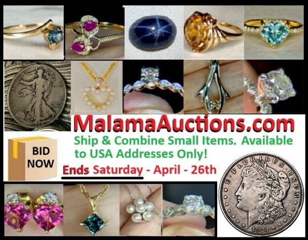 Image for 04/26 Jewelry & Coin Auction - Shipping Available