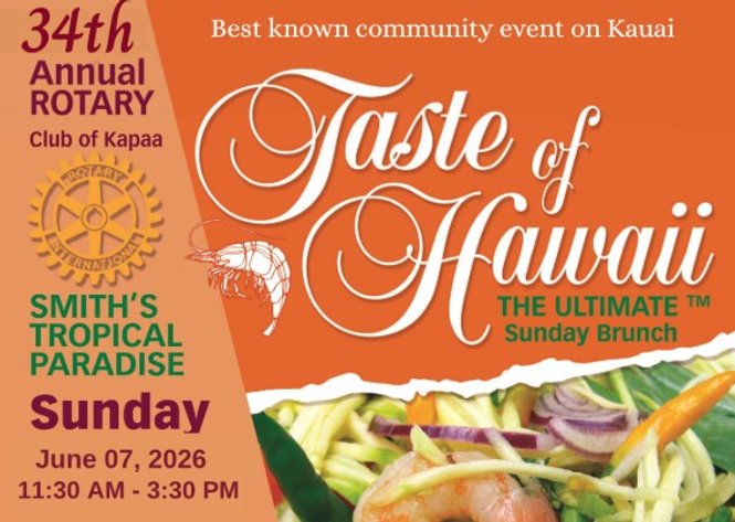 Image for 06/07/26 Taste of Hawaii Auction