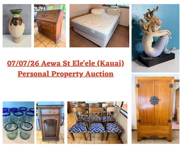 Image for 07/07/26 Aewa St Ele'ele Part 1 (Kauai) Personal Property Auction