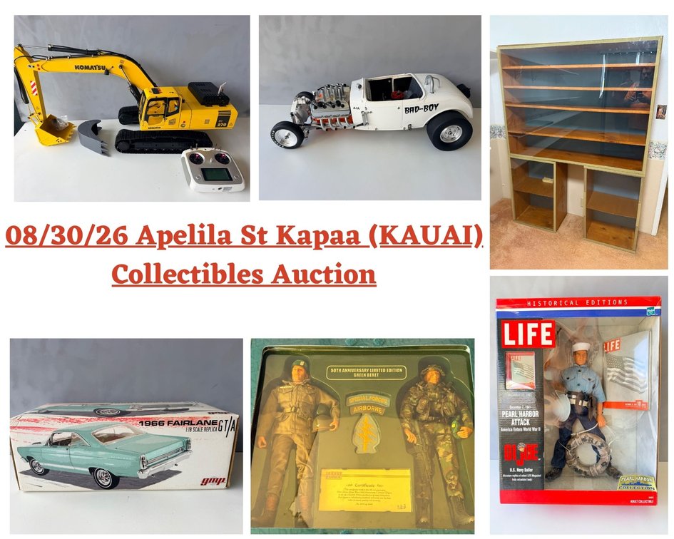 Image for 08/30/26 Apelila St Kapaa (KAUAI) Collectibles Auction