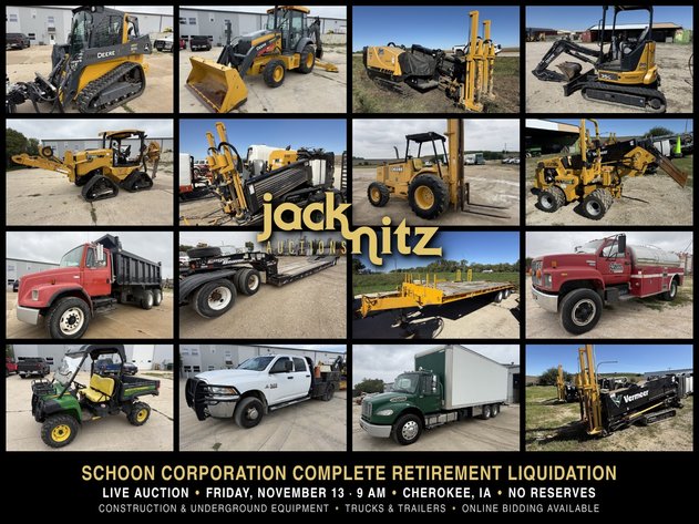 Image for Schoon Corporation Complete Retirement Liquidation Auction | Construction & Underground Equipment | No Reserves