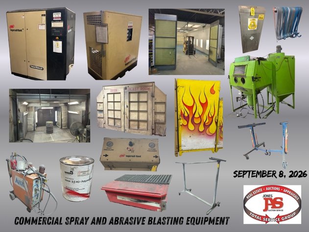 Image for Commercial Spray and Abrasive Blasting Equipment Online Auction