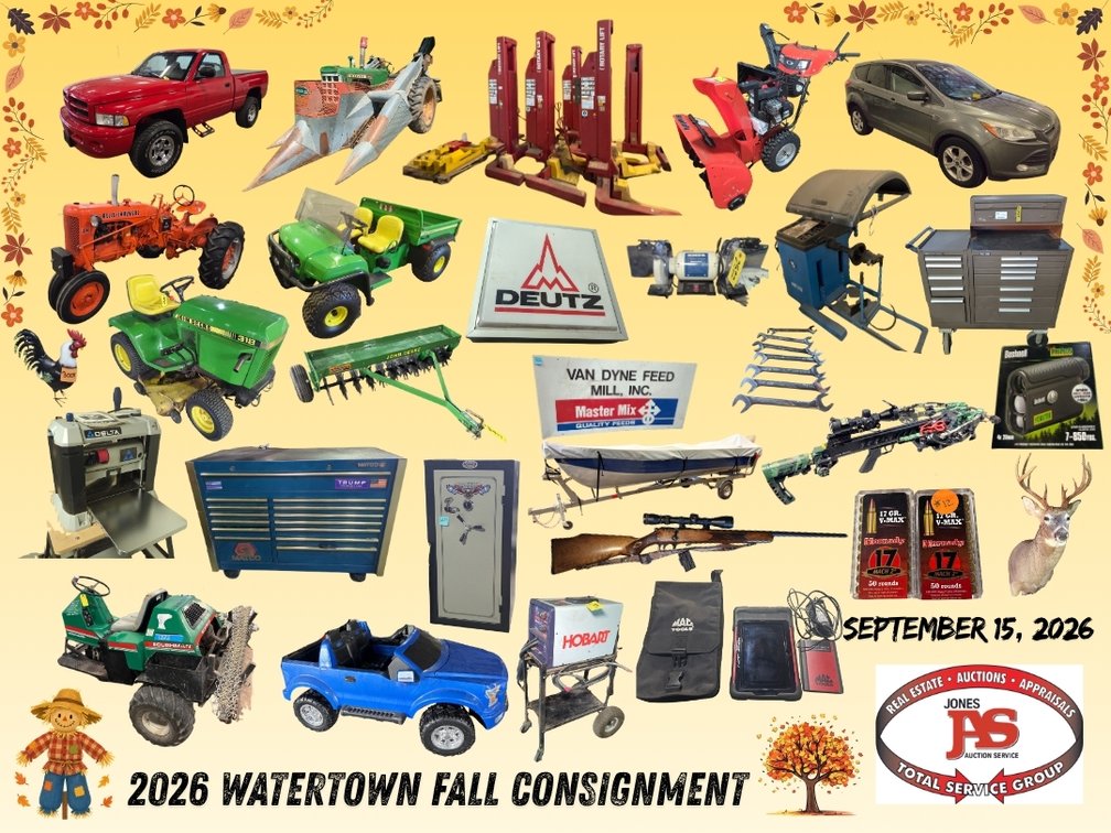 Image for 2026 Watertown Fall Online Consignment Auction