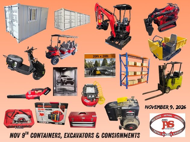 Image for November Containers, Excavators and Consignments Online Auction