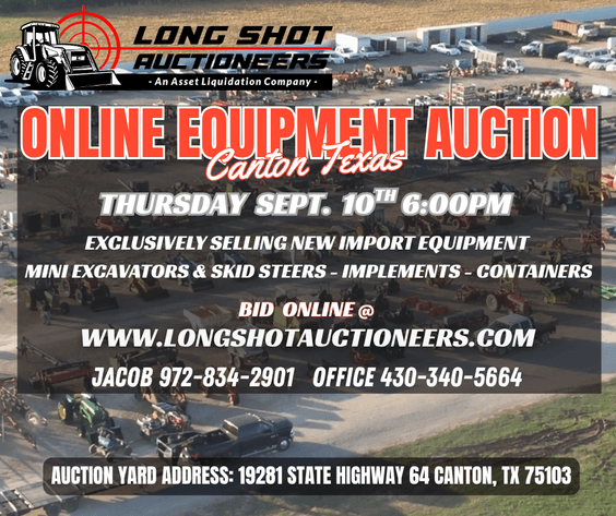 Image for September 2026 Online Only Import Equipment Auction
