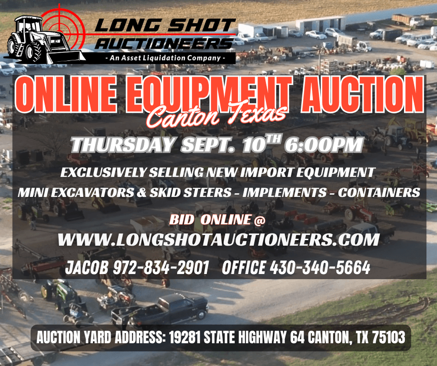 Image for September 2026 Online Only Import Equipment Auction