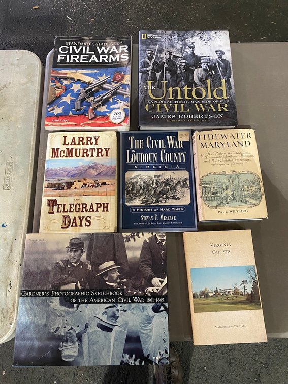 Image for Civil War Items, Framed Art, Guitars, Jewelry, Sterling Silver, Antique Furniture, Books, Concrete Lawn Ornaments - IN PERSON and ONLINE