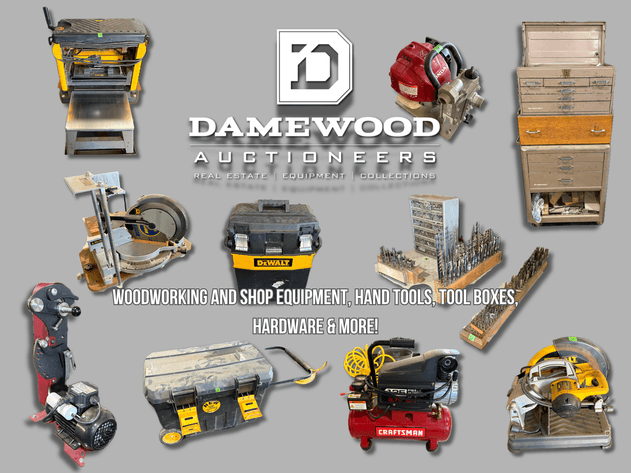 Image for Woodworking and Shop Equipment, Hand Tools, Tool Boxes, Hardware & More! - Virtual Auction - No In-Person Bidding
