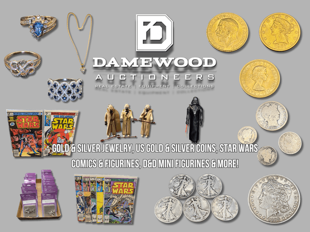 Image for Gold & Silver Jewelry, US Silver Coins, Star Wars Comics & Figurines, D&D Mini Figurines & More! - Virtual Auction - No In-Person Bidding!