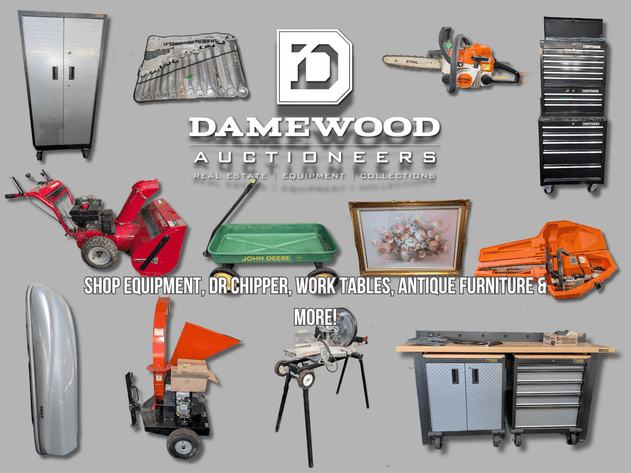 Image for Shop Equipment, DR Chipper, Work Tables, Antique Furniture & More! - Virtual Auction - No In-Person Bidding