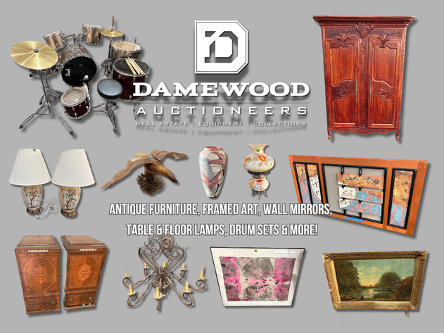 Image for From the Estate of Mr. John “Jack” Andrews of Middleburg VA - Antique Furniture, Framed Art, Table & Floor Lamps, Drum Sets & More! - Virtual Auction - No In-Person Bidding