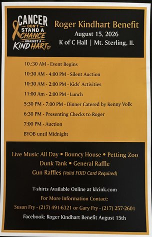 Image for Roger Kindhart Live Benefit Auction and Silent Auction Viewing