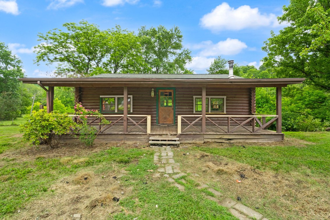 Image for Log Cabin on Basement | 10± Scenic Acres with Creek Frontage Online Auction