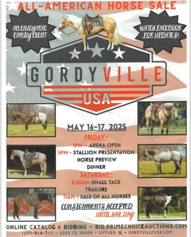 Image for All American Horse Sale- Gordyville USA