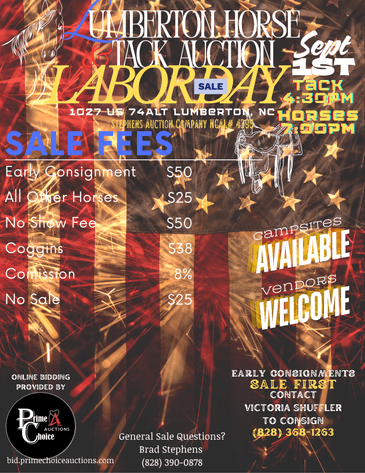 Image for Lumberton Horse and Tack Auction, September 2025