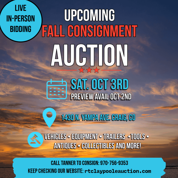 Image for Live Fall Consignment Auction
