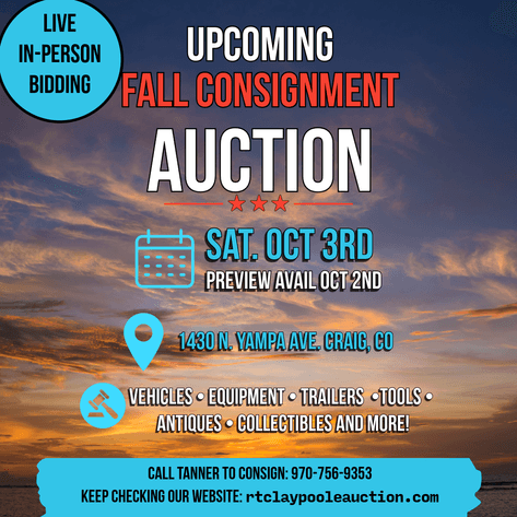 Image for Live Fall Consignment Auction