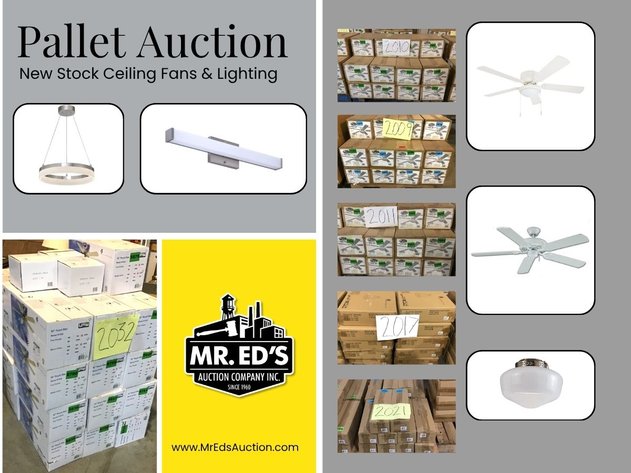 Image for Pallet Auction - New Stock Ceiling Fans & Lighting