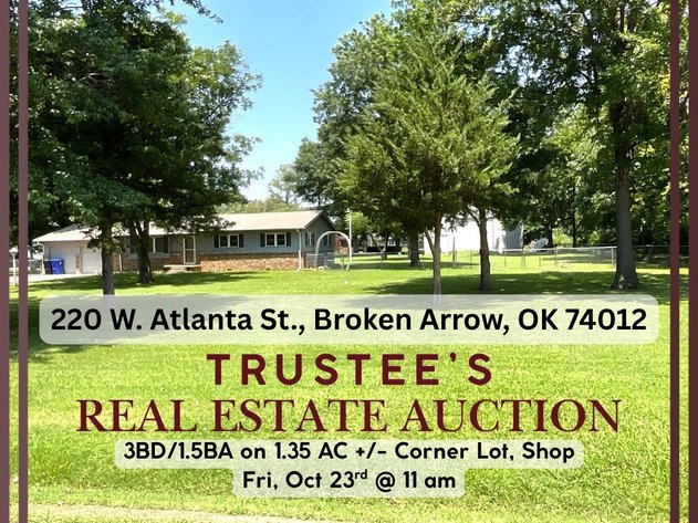 Image for Trustee's Real Estate Auction - Broken Arrow