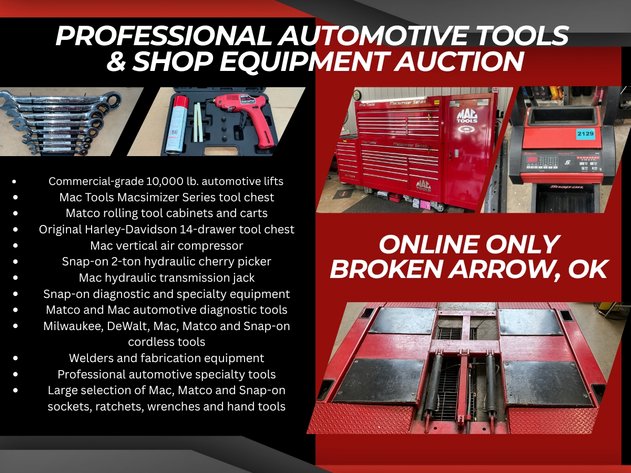 Image for Professional Automotive Tools & Shop Equipment Auction