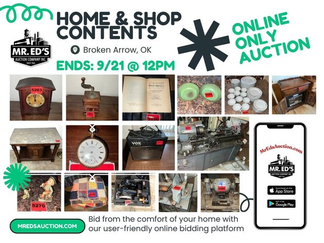 Image for Home & Shop Contents - Broken Arrow Online Auction
