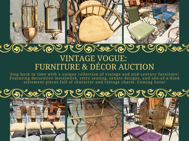 Image for Vintage Vogue: Furniture & Decor Auction