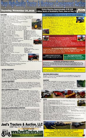 Image for Ring #2-Huge Tractor & Machinery Online & Live Auction  11/20/2025
