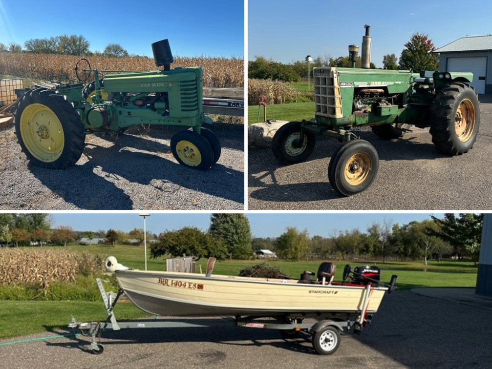 Farm & Recreation Auction: Tractors, Implements, Starcraft Boat & Lumber (151735)