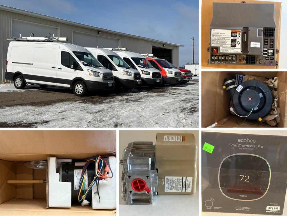 HVAC Contractor Surplus Fleet Vehicles & Equipment Inventory (156946)