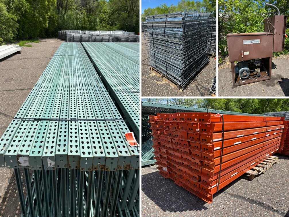 Pallet Racking Surplus: Uprights, Crossmembers and Grates (162782)