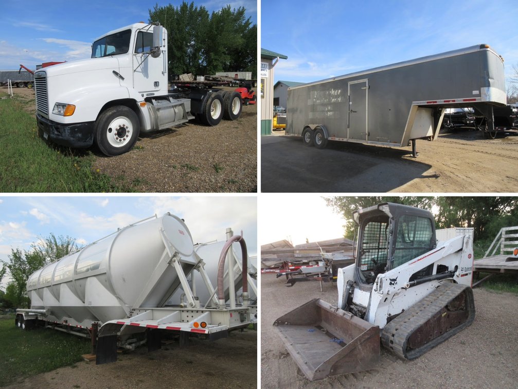 Farm Equipment, Semi-Truck & Trailers, Equipment Trailers, Lumber & More
